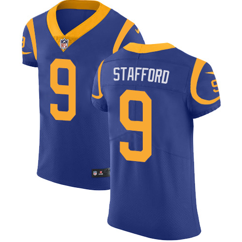 Los Angeles Rams #9 Matthew Stafford Royal Blue Alternate Men's Stitched NFL Vapor Untouchable Elite Jersey