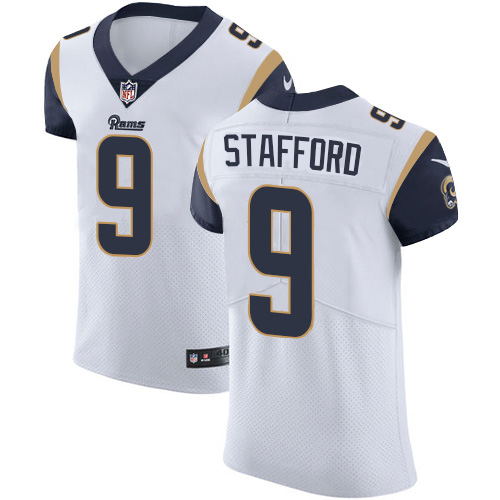 Los Angeles Rams #9 Matthew Stafford White Men's Stitched NFL Vapor Untouchable Elite Jersey