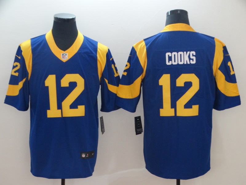 Nike Rams 12 Brandin Cooks Royal Alternate Vapor Untouchable Limited Jersey