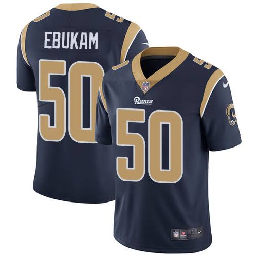 Nike Rams 50 Samson Ebukam Navy Vapor Untouchable Limited Jersey