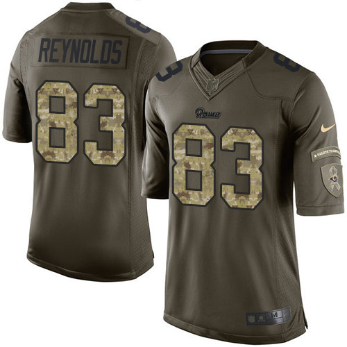 Nike Rams #83 Josh Reynolds Olive Camo Men's Stitched NFL Limited 2017 Salute To Service Jersey