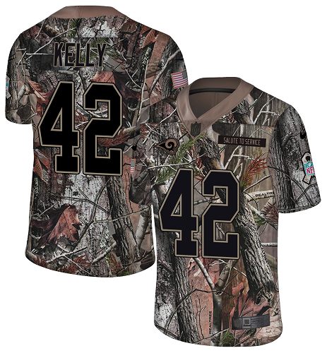 Nike Rams #42 John Kelly Camo Men's Stitched NFL Limited Rush Realtree Jersey