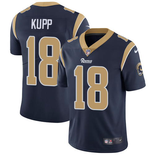 Nike Rams 18 Cooper Kupp Navy Vapor Untouchable Limited Jersey