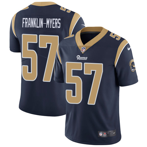 Nike Rams #57 John Franklin-Myers Navy Blue Team Color Men's Stitched NFL Vapor Untouchable Limited Jersey