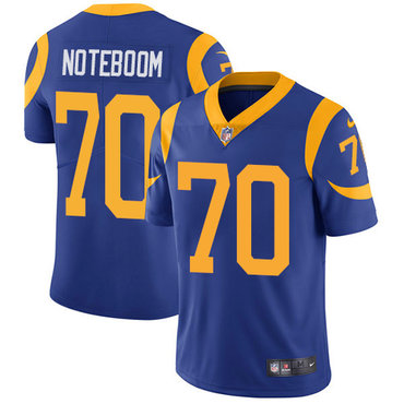 Nike Rams #70 Joseph Noteboom Royal Blue Alternate Men's Stitched NFL Vapor Untouchable Limited Jersey