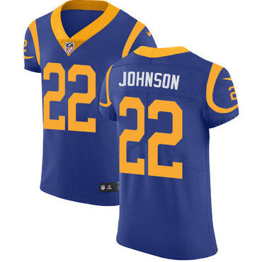 Nike Rams #22 Trumaine Johnson Royal Blue Alternate Men's Stitched NFL Vapor Untouchable Elite Jersey