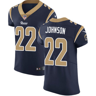 Nike Rams #22 Trumaine Johnson Navy Blue Team Color Men's Stitched NFL Vapor Untouchable Elite Jersey