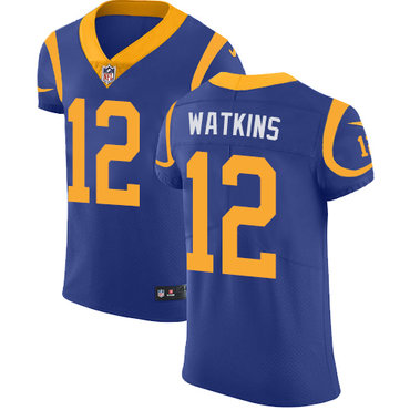 Nike Rams #12 Sammy Watkins Royal Blue Alternate Men's Stitched NFL Vapor Untouchable Elite Jersey