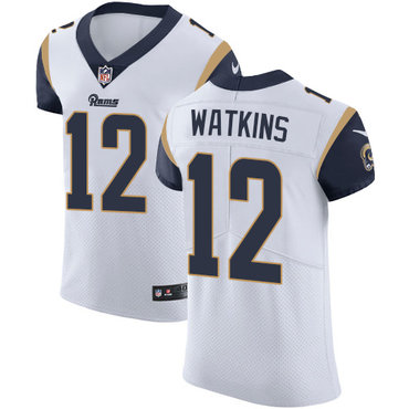 Nike Rams #12 Sammy Watkins White Men's Stitched NFL Vapor Untouchable Elite Jersey