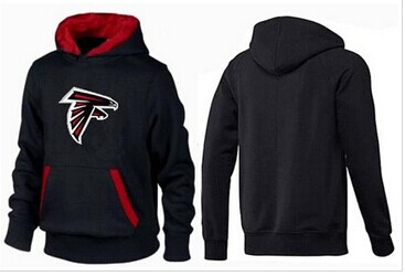 Atlanta Falcons Logo Pullover Hoodie Black & Red