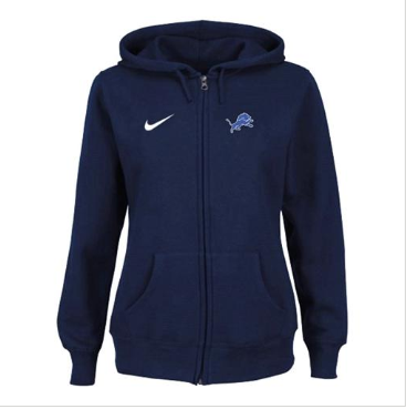 Women's NEW Detroit Lions Ladies Tailgater Full Zip Hoodie Blue