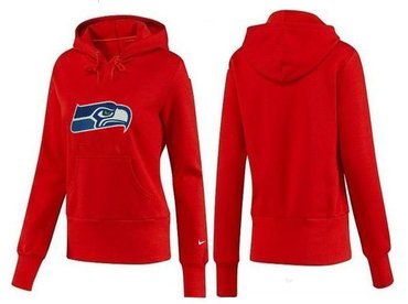 Women Seattle Seahawks Logo Pullover Hoodie-- (3)