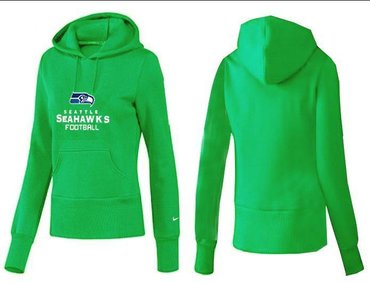 Women Seattle Seahawks Logo Pullover Hoodie-- (37)