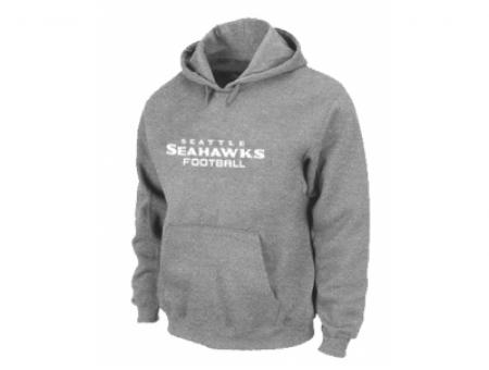 Seattle Seahawks Authentic font Pullover Hoodie Grey