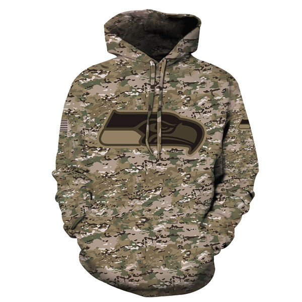 Seattle Seahawks Camo Hoodie