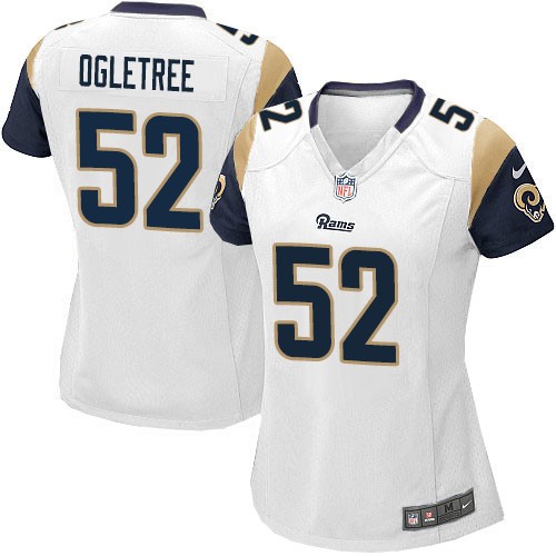 Nike Rams 52 Alec Ogletree White Women Game Jersey