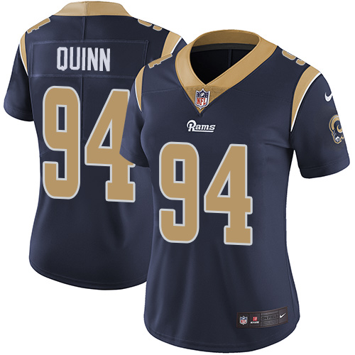 Nike Rams #94 Robert Quinn Navy Blue Team Color Women's Stitched NFL Vapor Untouchable Limited Jersey