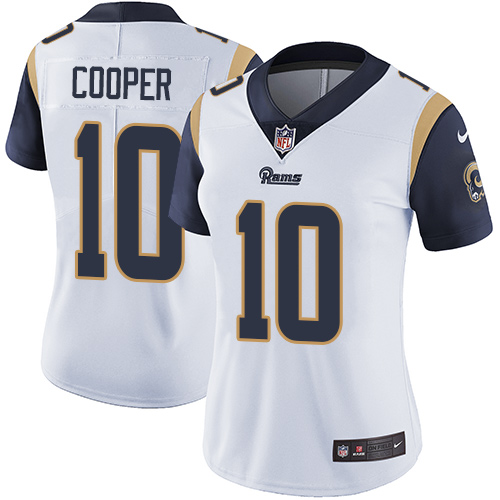 Nike Rams #10 Pharoh Cooper White Women's Stitched NFL Vapor Untouchable Limited Jersey