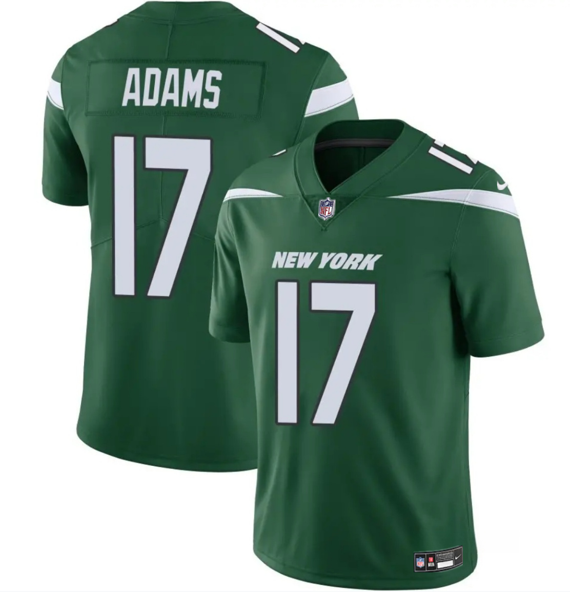 Men's New York Jets #17 Davante Adams Green 2024 Vapor Untouchable Limited Stitched Jersey