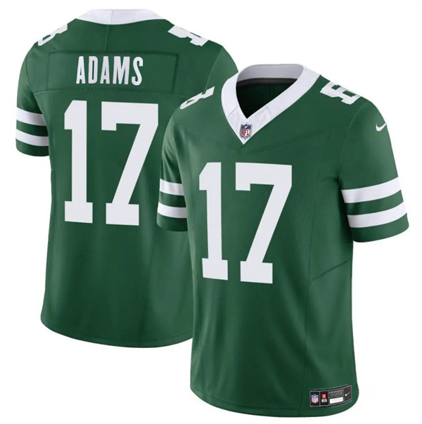 Men's New York Jets #17 Davante Adams Green 2024 F.U.S.E Throwback Limited Stitched Jersey