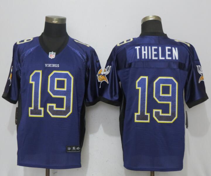 Nike Vikings 19 Adam Thielen Purple Drift Fashion Elite Jersey