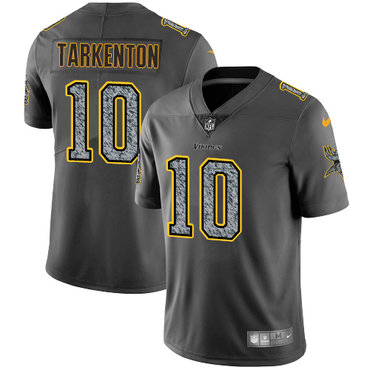 Nike Vikings #10 Fran Tarkenton Gray Static Men's NFL Vapor Untouchable Game Jersey