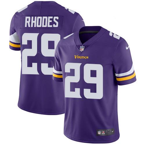 Nike Vikings 29 Xavier Rhodes Purple Vapor Untouchable Player Limited Jersey