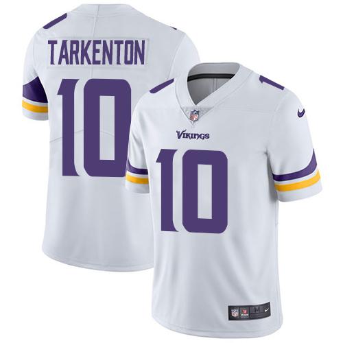 Nike Vikings 10 Fran Tarkenton White Vapor Untouchable Player Limited Jersey