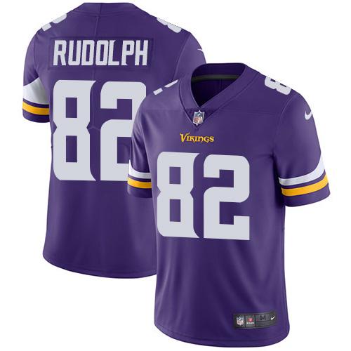 Nike Vikings 82 Kyle Rudolph Purple Vapor Untouchable Player Limited Jersey