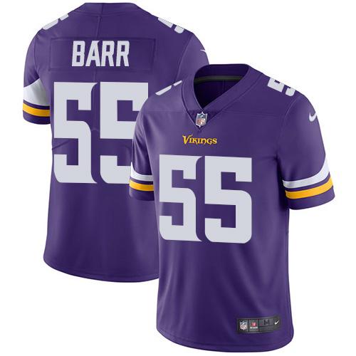 Nike Vikings 55 Anthony Barr Purple Vapor Untouchable Player Limited Jersey