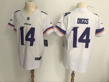 Nike Vikings #14 Stefon Diggs White Men's Stitched NFL Vapor Untouchable Elite Jersey