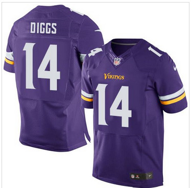 Nike Minnesota Vikings #14 Stefon Diggs Purple Team Color Men's Stitched NFL Elite Jersey