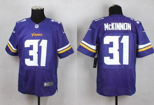 New Minnesota Vikings #31 Jerick McKinnon Purple Team Color Men's Stitched NFL Elite jersey