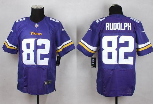 New Minnesota Vikings #82 Kyle Rudolph Purple Team Color Men's Stitched NFL Elite jersey