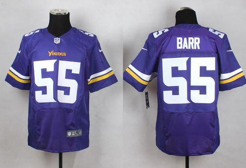 New Minnesota Vikings #55 Anthony Barr Purple Team Color Men's Stitched NFL Elite Jersey