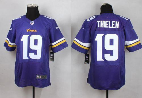 New Minnesota Vikings #19 Adam Thielen Purple Team Color Men's Stitched NFL Elite jersey