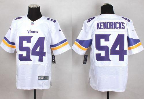 New Minnesota Vikings #54 Eric Kendricks White Men's Stitched NFL Elite Jersey