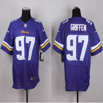 New Minnesota Vikings #97 Everson Griffen Purple Team Color Men's Stitched NFL Elite Jersey