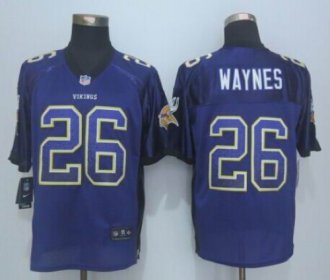 Nike Minnesota Vikings #26 Trae Waynes Purple Team Color Men's Stitched NFL Elite Drift Fashion Jersey