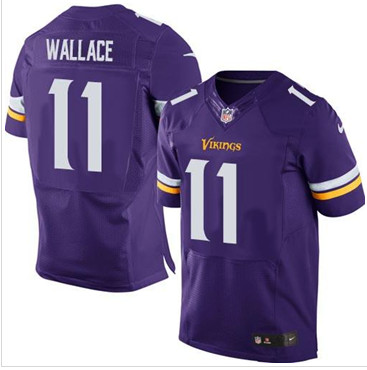 New Minnesota Vikings #11 Mike Wallace Purple Team Color Men's Stitched NFL Elite Jersey