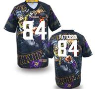 Minnesota Vikings #84 PATTERSON Men's Stitched NFL Elite Fanatical Version Jersey (1)