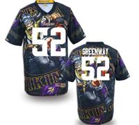 Minnesota Vikings #52 GREENWAY Men's Stitched NFL Elite Fanatical Version Jersey (1)