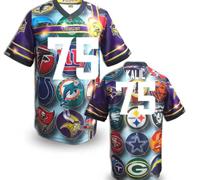 Minnesota Vikings #75 KALIL Men's Stitched NFL Elite Fanatical Version Jersey (10)