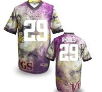 Minnesota Vikings #29 RHODES Men's Stitched NFL Elite Fanatical Version Jersey (9)