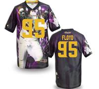 Minnesota Vikings #95 FLOYD Men's Stitched NFL Elite Fanatical Version Jersey (3)