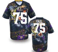 Minnesota Vikings #75 KALIL Men's Stitched NFL Elite Fanatical Version Jersey (1)