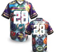 Minnesota Vikings #28 PETERSON Men's Stitched NFL Elite Fanatical Version Jersey (10)