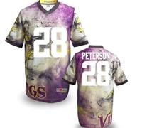 Minnesota Vikings #28 PETERSON Men's Stitched NFL Elite Fanatical Version Jersey (9)