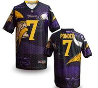 Minnesota Vikings #7 PONDER Men's Stitched NFL Elite Fanatical Version Jersey (6)