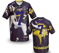 Minnesota Vikings #7 PONDER Men's Stitched NFL Elite Fanatical Version Jersey (4)